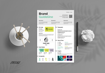 Brand Guideline Poster & Flyer Layout