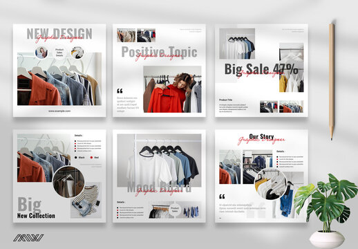 Social Media Mood Board Layout