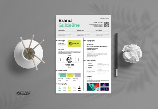 Brand Guideline Poster & Flyer Layout