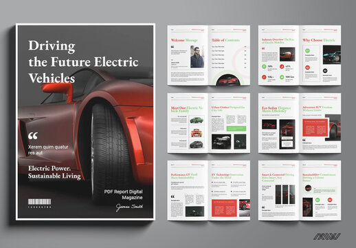 Car Magazine Tmplate