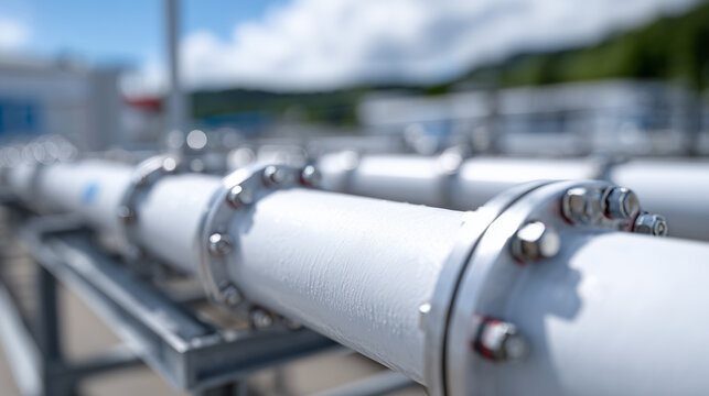 A close up of a pipe with a number 12 on it