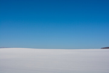 雪原と青空
