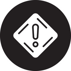 caution glyph icon