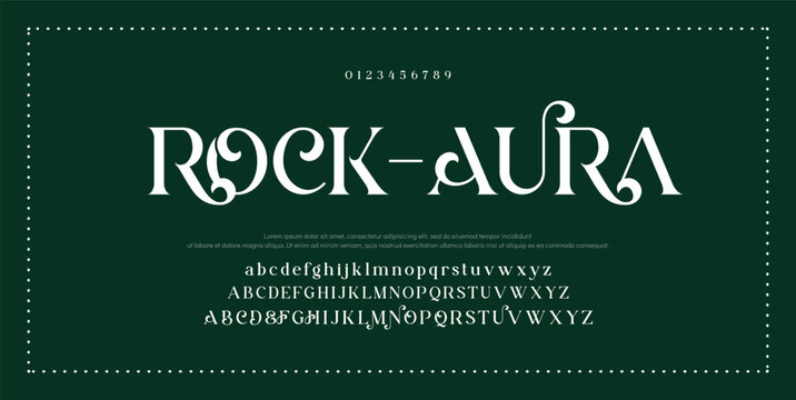 Elegant logo modern luxury alphabet font. Typography elegant style alphabet fonts for beauty shop, decoration, business, boutique, fashion, brand, wedding, vintage design. vector illustration