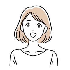 Beauty Line illustration of Emotional Woman Series –  Pleasure