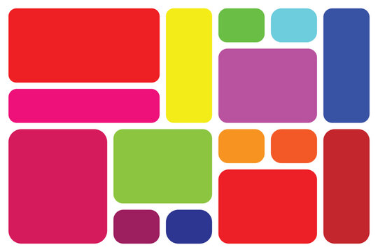 Organic rectangular grid background design. Variable frame dimensions, blocks, segments in earthy bento layout template. Vector geometric pattern for photo gallery structures.