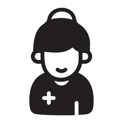 nurse glyph icon