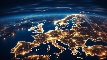 Eu network mapping  strengthening western europe s connectivity for data transfer and tech exchange