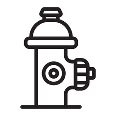 hydrant line icon