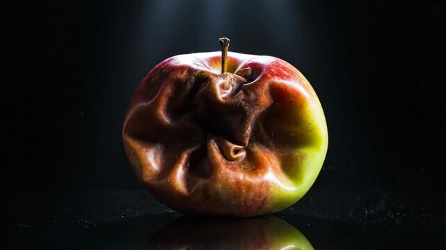 The process of apple decomposition