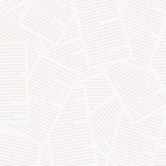 Newspaper text column background. Backdrop of printed text columns or book pages. Simple symbolic printed paper page vector background.