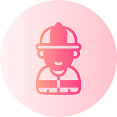 firefighter gradient icon