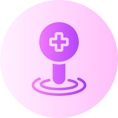 Obraz premium location pin gradient icon