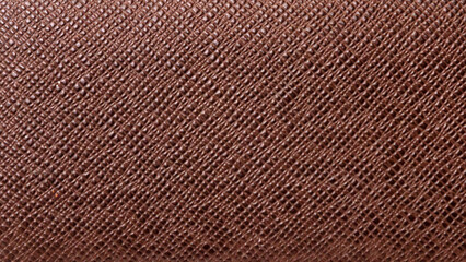 A detailed texture of brown embossed faux leather. A high-quality close-up background suitable for...