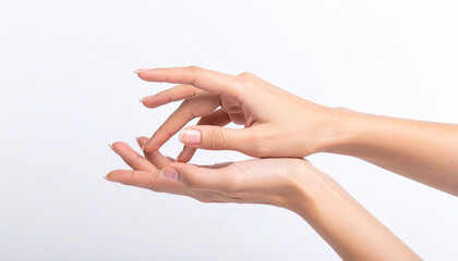 Hand care and skincare concept with graceful female hands