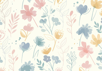 Floral decor. Original floral seamless background. beautiful ethnic and mughal art border and deigns textile digital motif