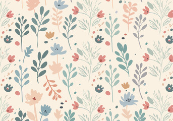 Floral decor. Original floral seamless background. beautiful ethnic and mughal art border and deigns textile digital motif