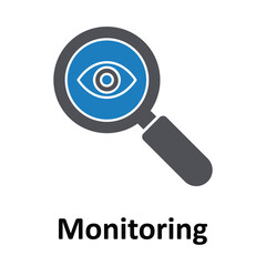 Data Monitoring Vector Icon which can easily modify or edit