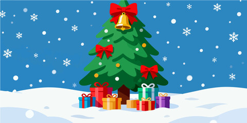 Christmas Festival Background Image