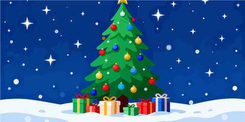 Christmas Festival Background Image