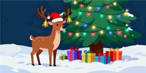 Christmas Festival Background Image
