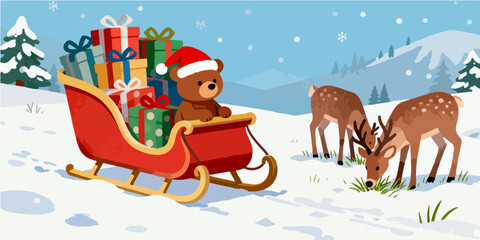 Christmas Festival Background Image