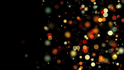 Abstract background of the new year festival celebration slow moving particles and confetti on dark blue background – Abstract looping motion background with flying particles - Powered by Adobe