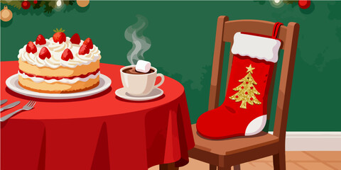 Christmas Festival Background Image