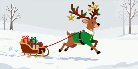 Christmas Festival Background Image