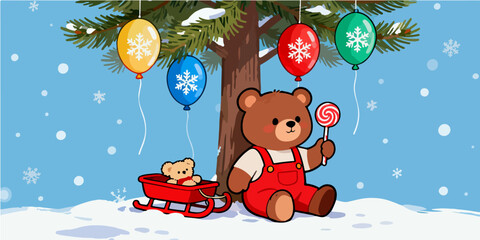 Christmas Festival Background Image