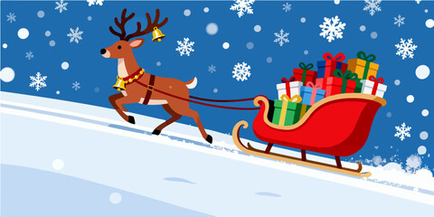 Fototapeta premium Christmas Festival Background Image