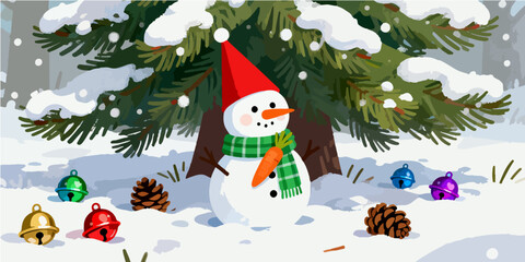 Christmas Festival Background Image