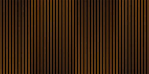 Wood background banner panorama long - Brown wooden acoustic panels wall texture , seamless pattern. vector illustrations