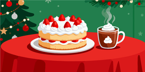 Christmas Festival Background Image