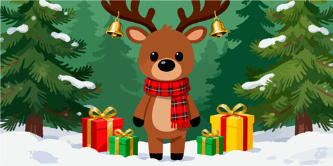 Christmas Festival Background Image