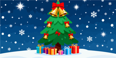 Christmas Festival Background Image