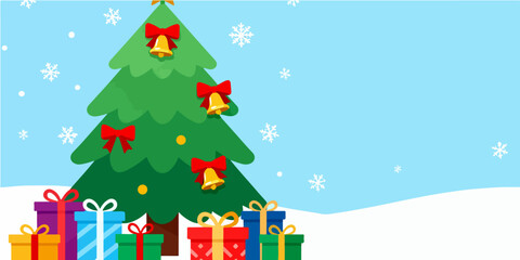 Christmas Festival Background Image