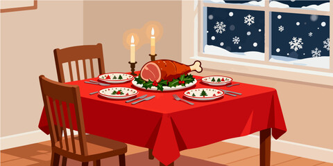 Christmas Festival Background Image