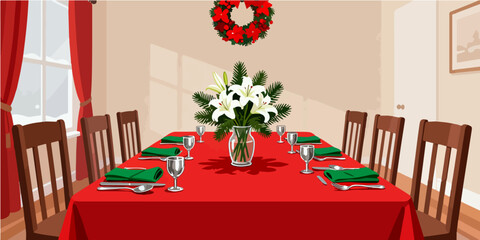 Christmas Festival Background Image