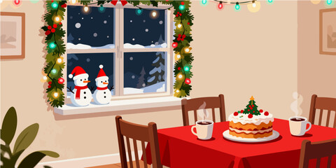 Christmas Festival Background Image