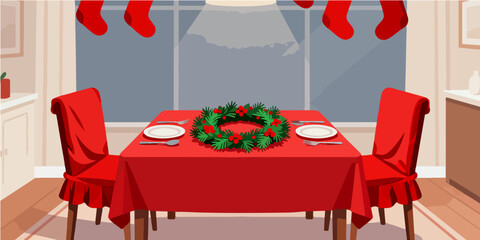 Christmas Festival Background Image