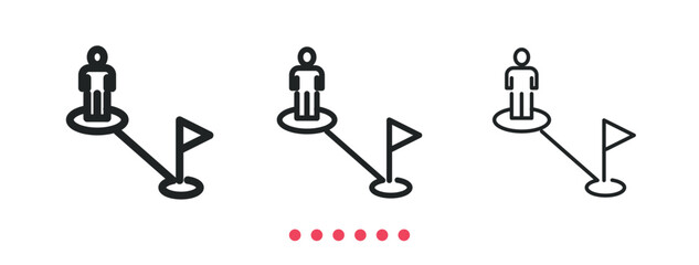 Fototapeta premium Navigation icon. Thin line icon vector