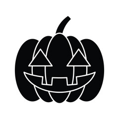 Halloween Pumpkin icon vector illustrations on white background.