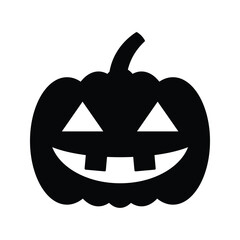 Halloween Pumpkin icon vector illustrations on white background.