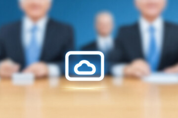 Cloud security solutions presented in tech meeting with professionals discussing strategies