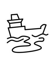 Collection of sea icons Summer, ocean, water, fish, vacation, underwater, island, tour, climate, pollution, tourism, anchor, waves, ship sign set.