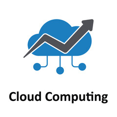 Cloud Computing Vector Icon which can easily modify or edit