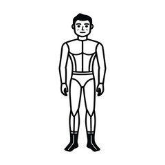 3d man with sunglasses