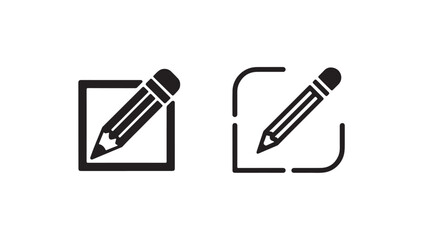 Pencil silhouette icon vector, Edit icon set, Pencil icon, sign up icon, Vector illustration EPS 10.