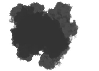 Abstract Dark Shape on Black Background Simple Graphic Silhouette Design